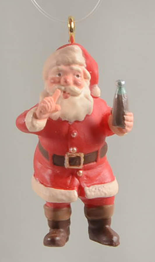Coca-Cola Coca Cola Santa - Mini - No Box by Hallmark Gold Crown-1