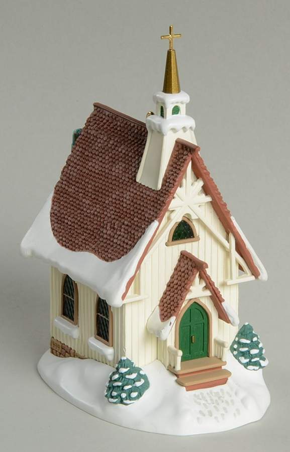 Candlelight Services 1999-Colonial Church - No Box by Hallmark Gold Crown-1