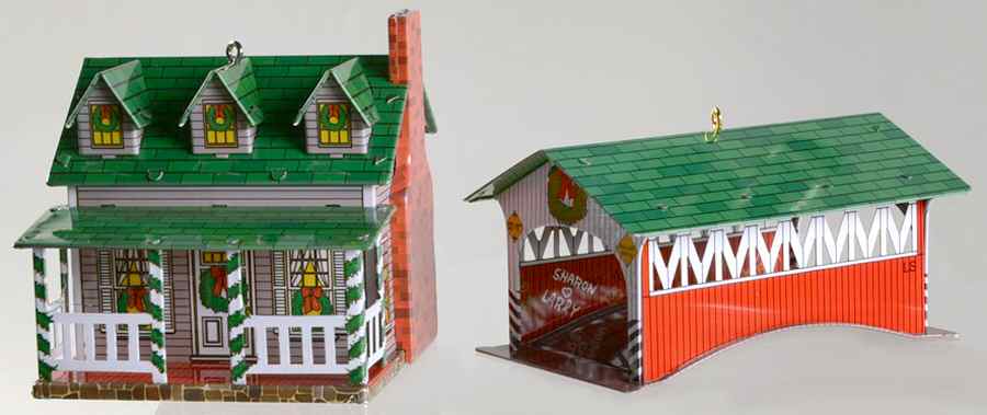 Town and Country Grandmother's House And Covered Bridge - Boxed by Hallmark Gold Crown-1
