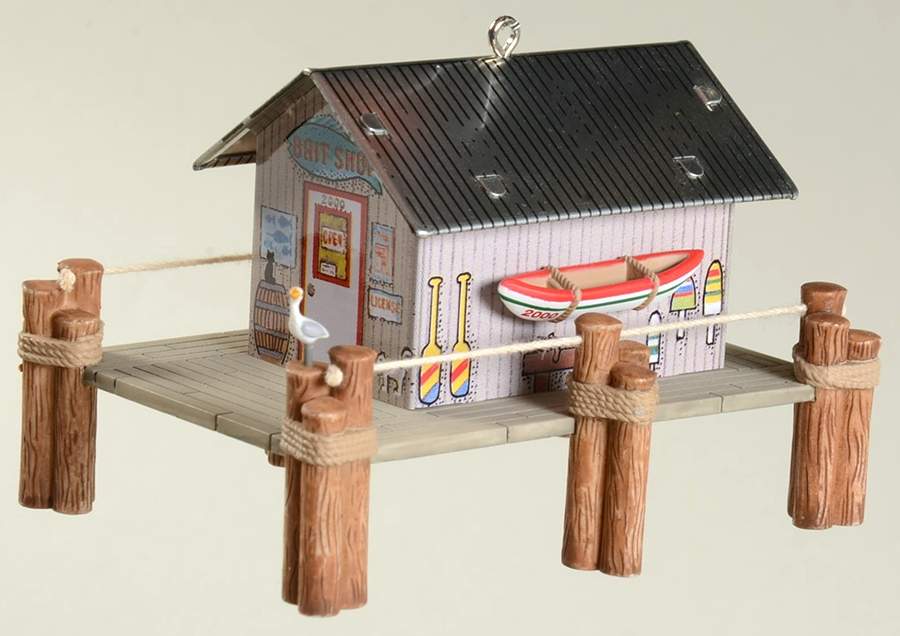 Town and Country Bait Shop With Boat - Boxed by Hallmark Gold Crown-1