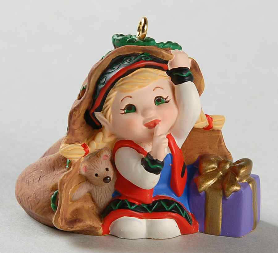 Night Before the Night Before Christmas Curius The Elf-Koc Gift - With Box by Hallmark Gold Crown-1