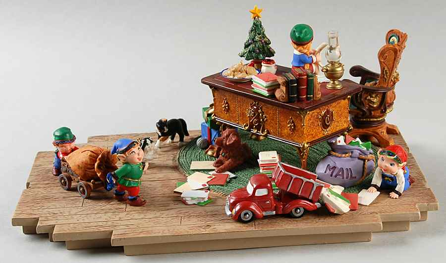 Night Before the Night Before Christmas Santa's Desk - Boxed by Hallmark Gold Crown-1