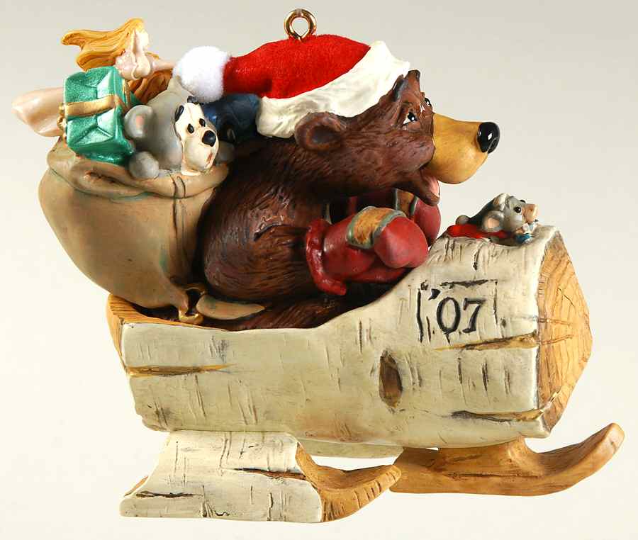 Nick and Christopher Sledding Into Christmas - No Box by Hallmark Gold Crown-1