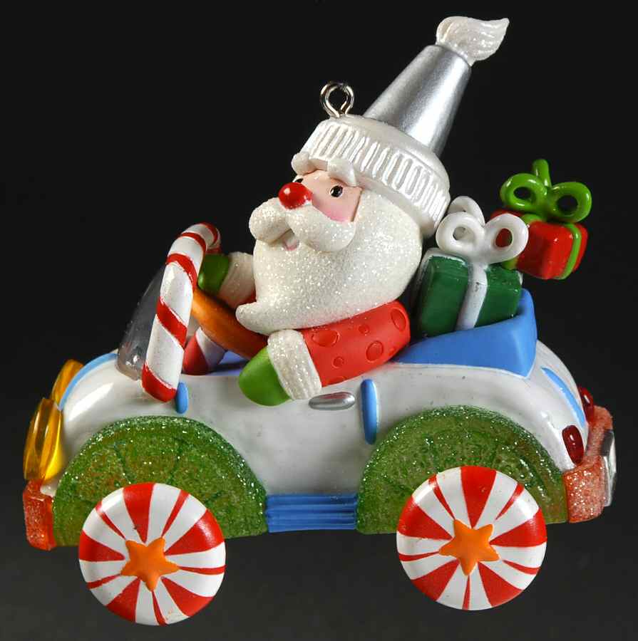 Santa's Sweet Ride 2007 Car - No Box by Hallmark Gold Crown-1