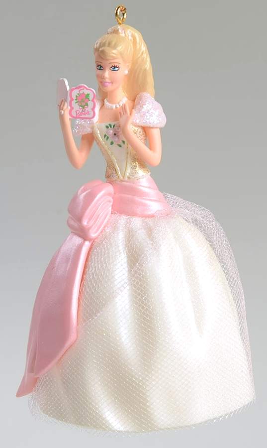 Birthday Wishes Barbie 2001 Birthday Wishes - With Box by Hallmark Gold Crown-1