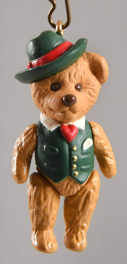 Teddy-Bear Style-Miniature 1997-Teddy Bear Style-1 - No Box by Hallmark Gold Crown-1