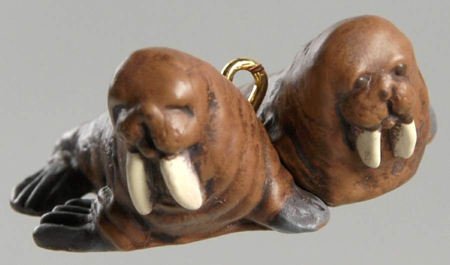 Noah's Ark-Miniature Merry Walruses - No Box by Hallmark Gold Crown-1