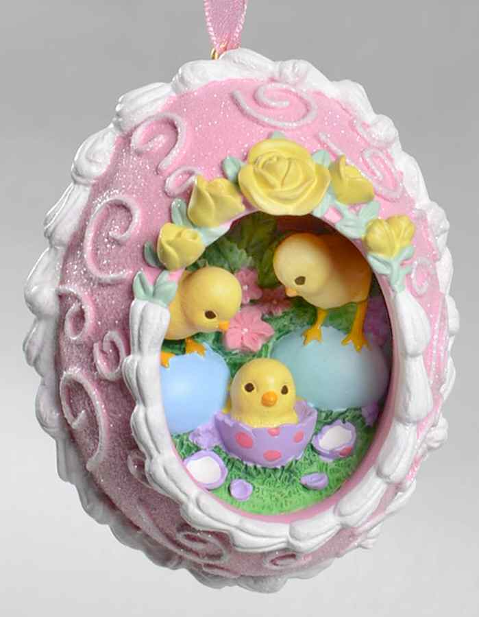 Peekaboo Ornaments Peep-A-Boo Chicks - Boxed by Hallmark Gold Crown-1