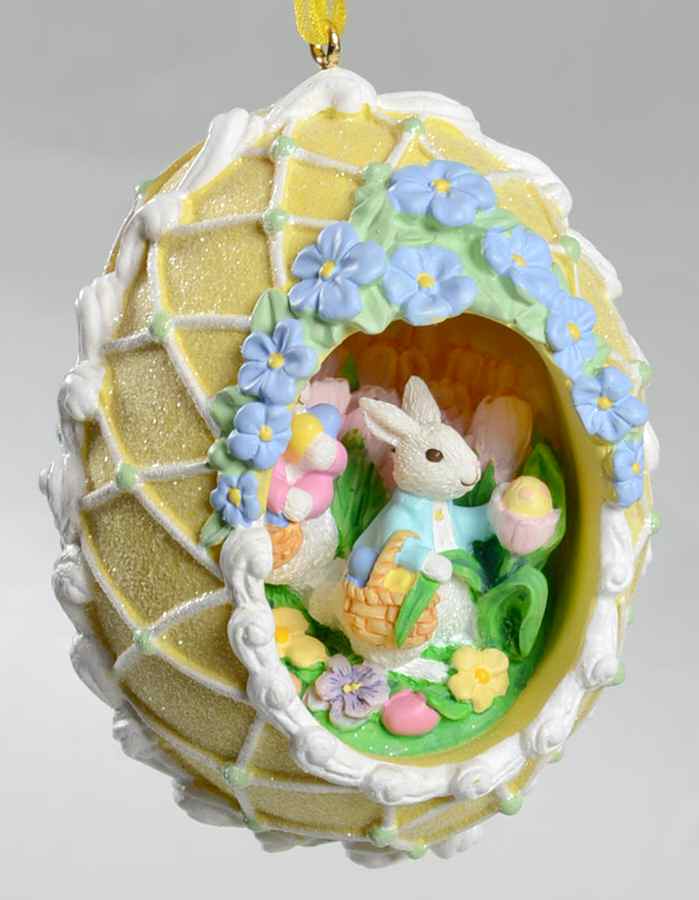 Peekaboo Ornaments Egg Hunt Hoppers - Boxed by Hallmark Gold Crown-1