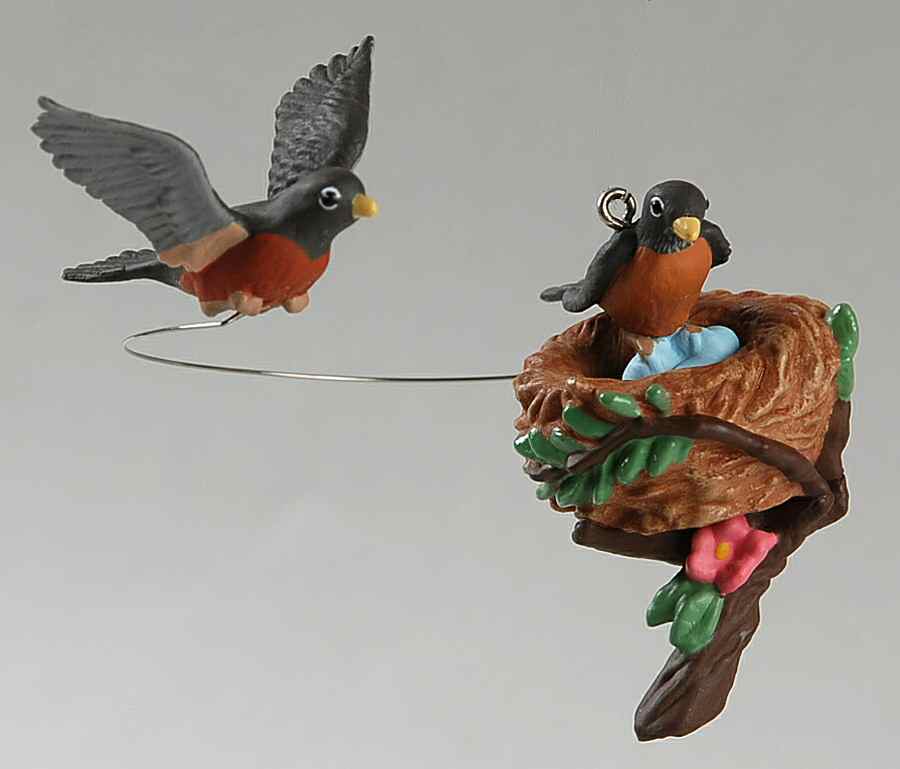 Spring Is in the Air American Robin - Boxed by Hallmark Gold Crown-1