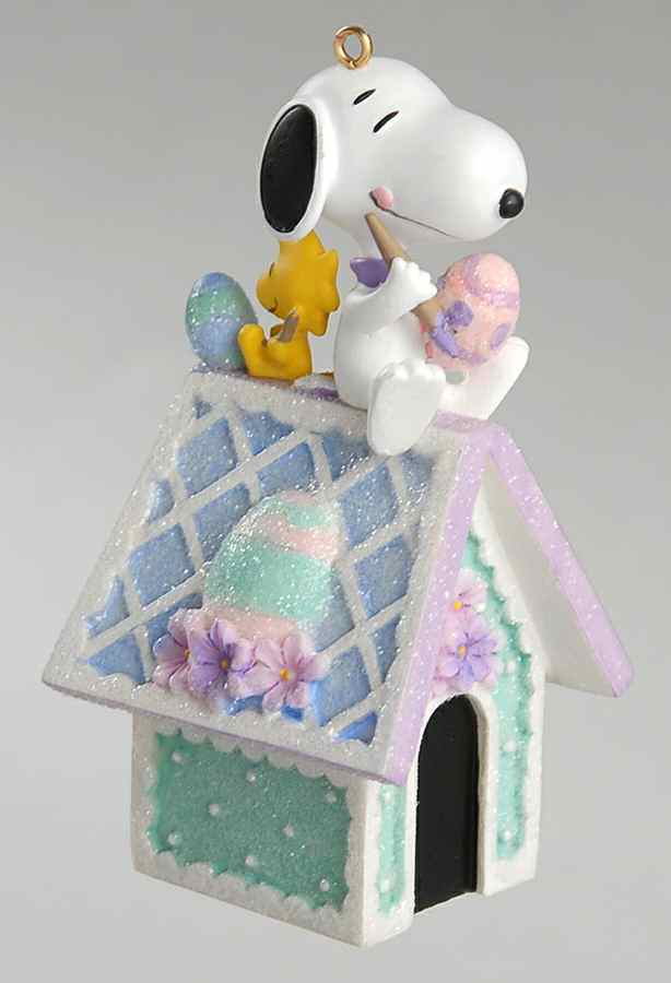 Peanuts Easter Ornaments Springtime Inspirations-Snoopy - Boxed by Hallmark Gold Crown-1