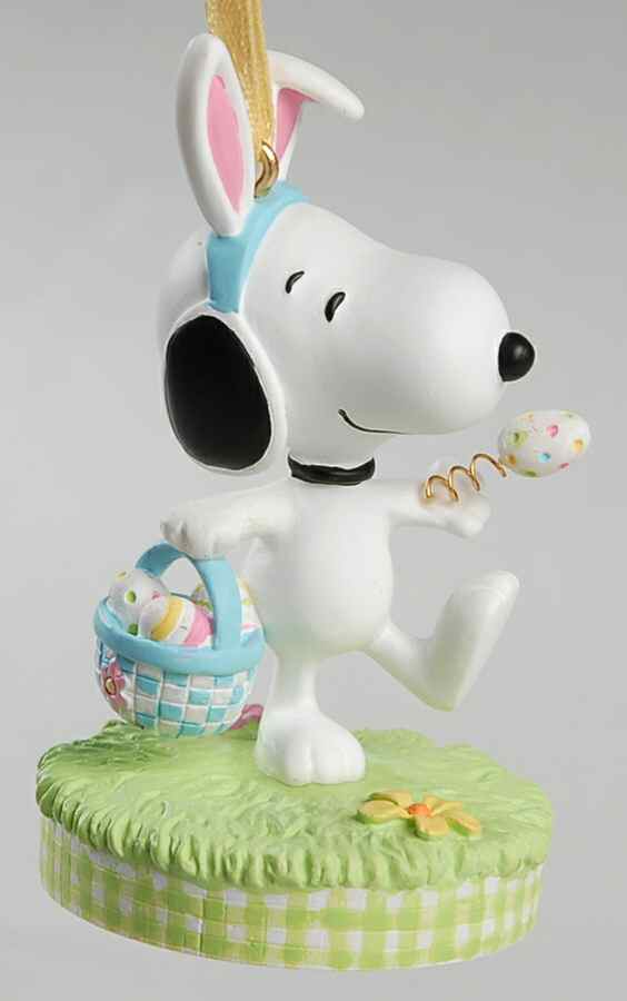 Peanuts Easter Ornaments It's The Easter Beagle - No Box by Hallmark Gold Crown-1