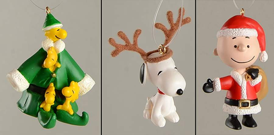Peanuts Christmas Ornament Full Of Christmas Spirit-Miniature - Boxed by Hallmark Gold Crown-1