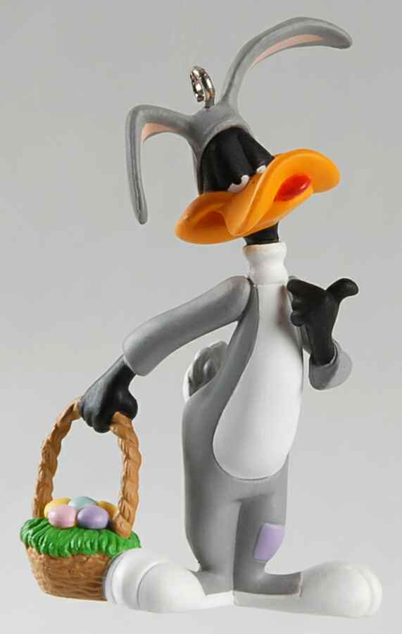 Looney Tunes Easter Ornaments Daffy Duck-Easter Bunny - Boxed by Hallmark Gold Crown-1