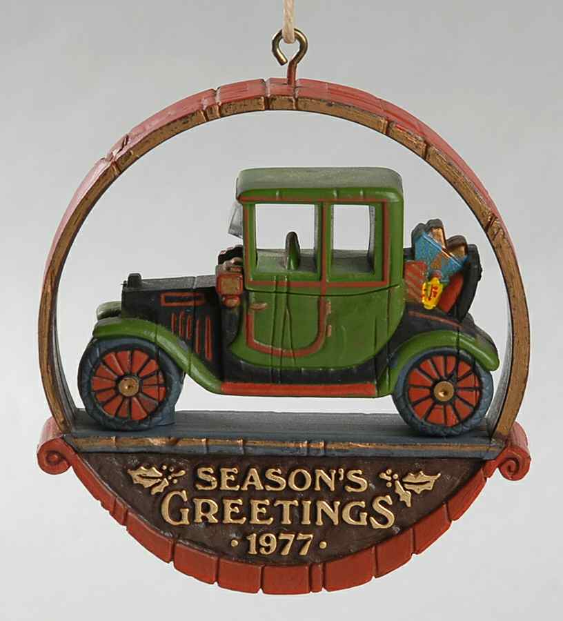 Nostalgia Antique Car-Dated 1977 - Boxed by Hallmark Gold Crown-1