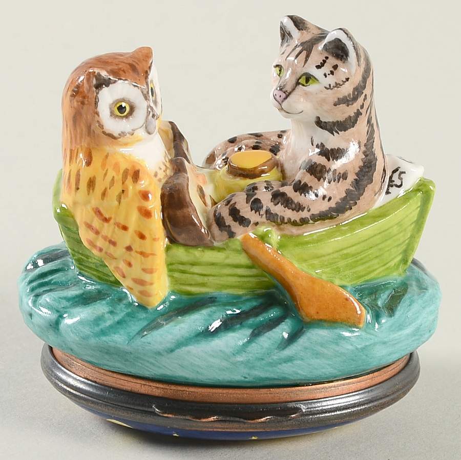 Bonbonnieres Box Owl And The Pussycat - Boxed by Halcyon Days-1