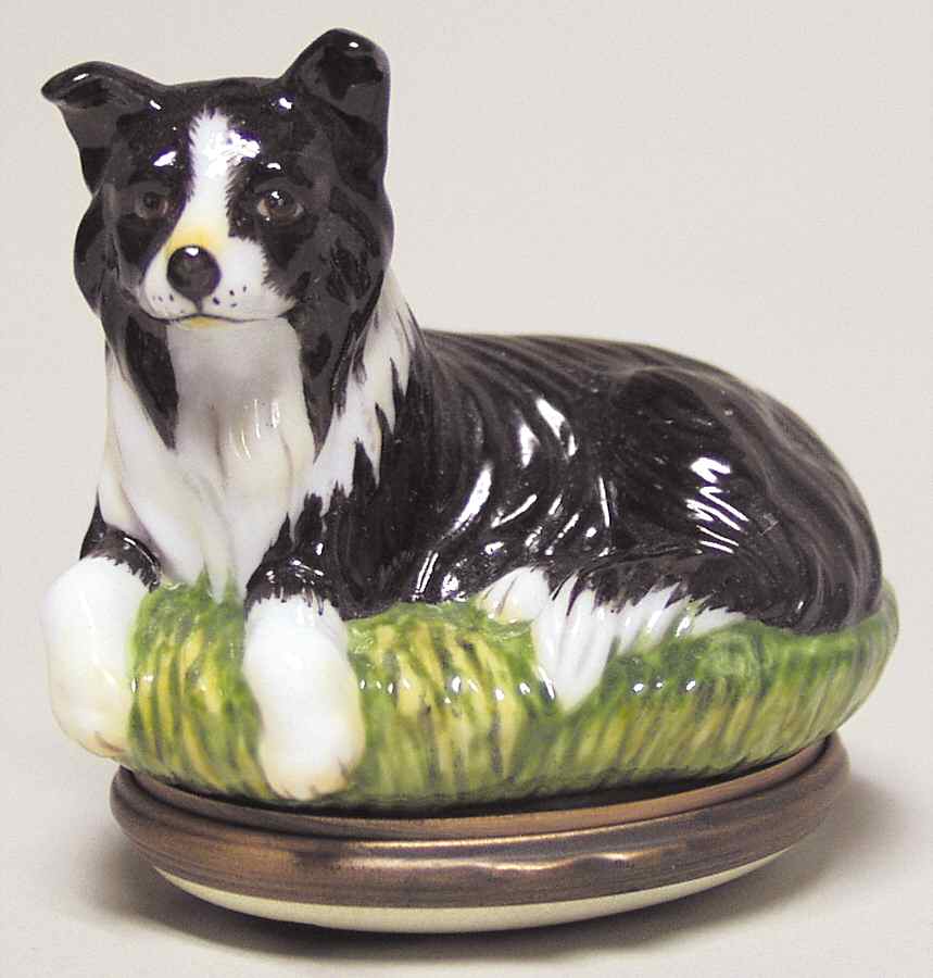 Bonbonnieres Box Border Collie - Boxed by Halcyon Days-1