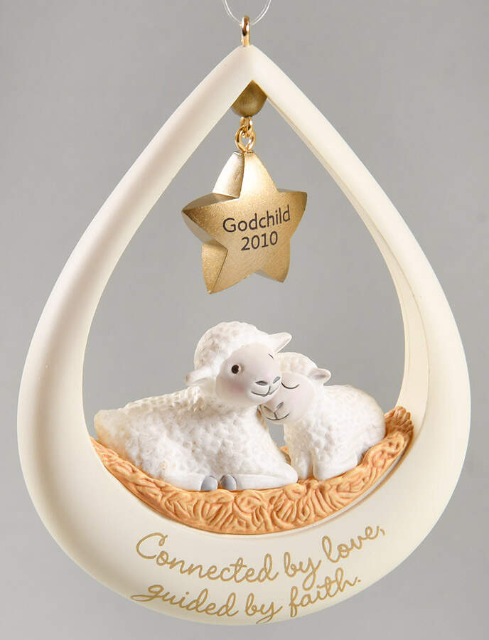 2010 Hallmark Christmas Ornaments Godchild - Boxed by Hallmark Gold Crown-1