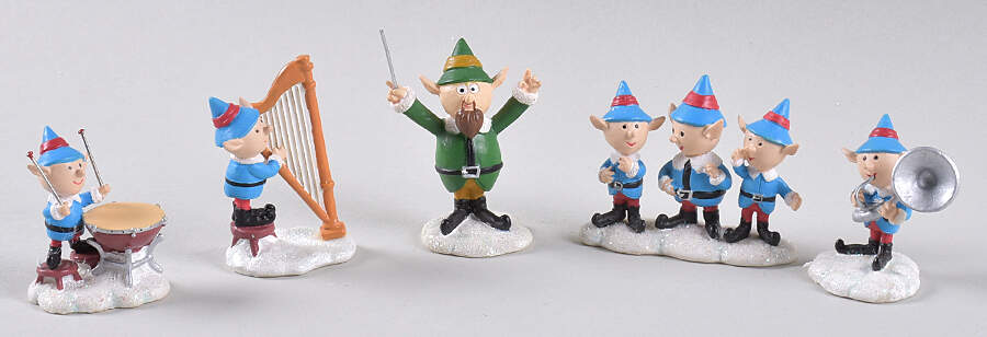 Rudolph's Christmas Town Accessories Santa's Singers & Band Set - No Box by Hawthorne Village-1