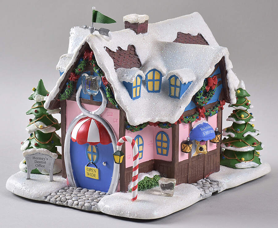 Rudolph's Christmas Town Hermey's Dentist Office - No Box by Hawthorne Village-1