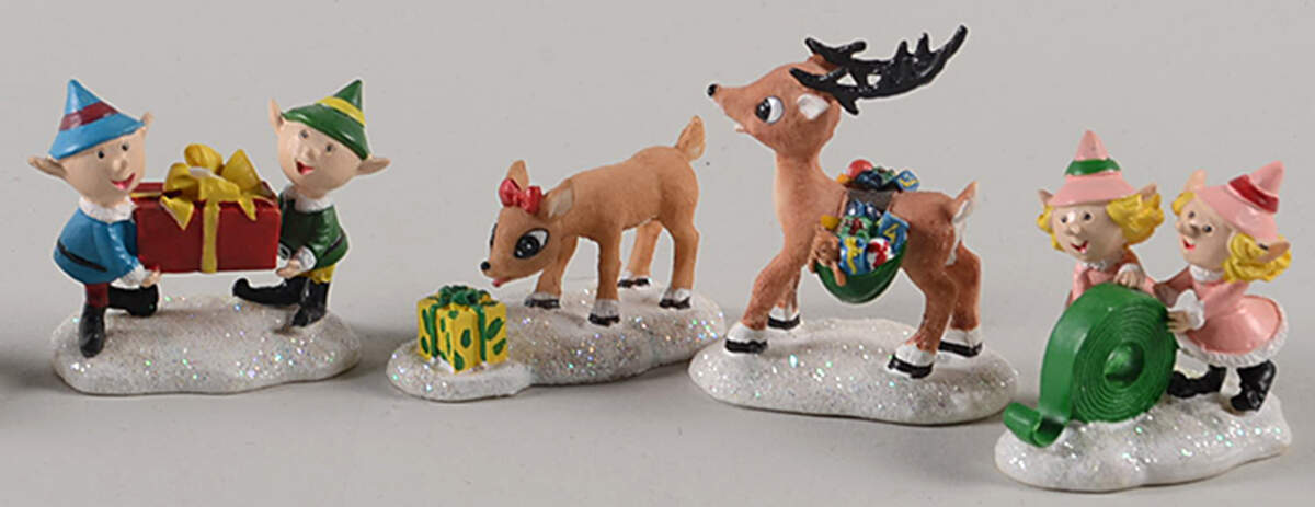 Rudolph's Christmas Town Accessories Gift Wrapping Center Set - No Box by Hawthorne Village-1