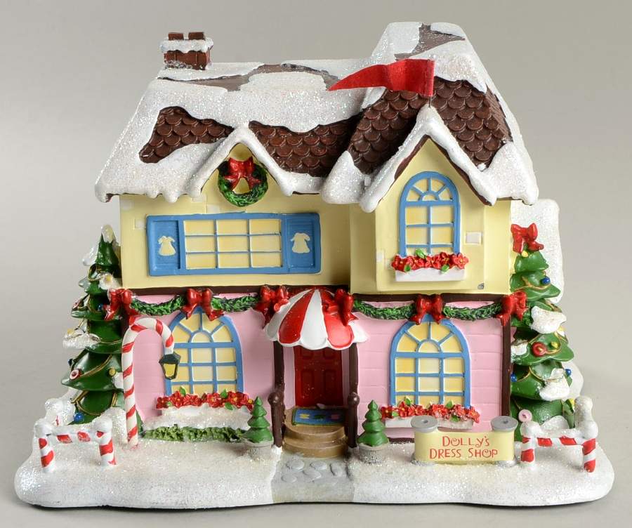 Rudolph's Christmas Town Dolly's Dress Shop - No Box by Hawthorne Village-1