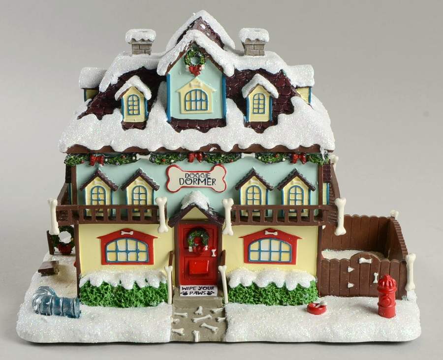 Rudolph's Christmas Town Doggie Dormer - No Box by Hawthorne Village-1