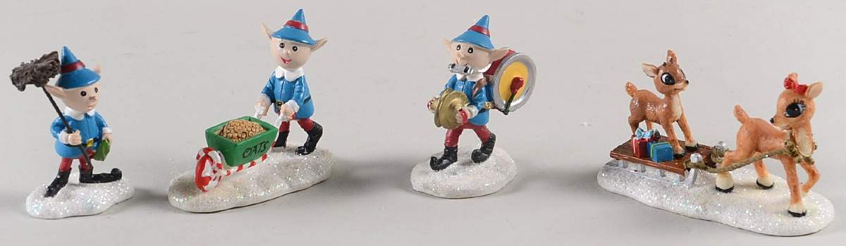 Rudolph's Christmas Town Accessories Happy Helpers Set - No Box by Hawthorne Village-1