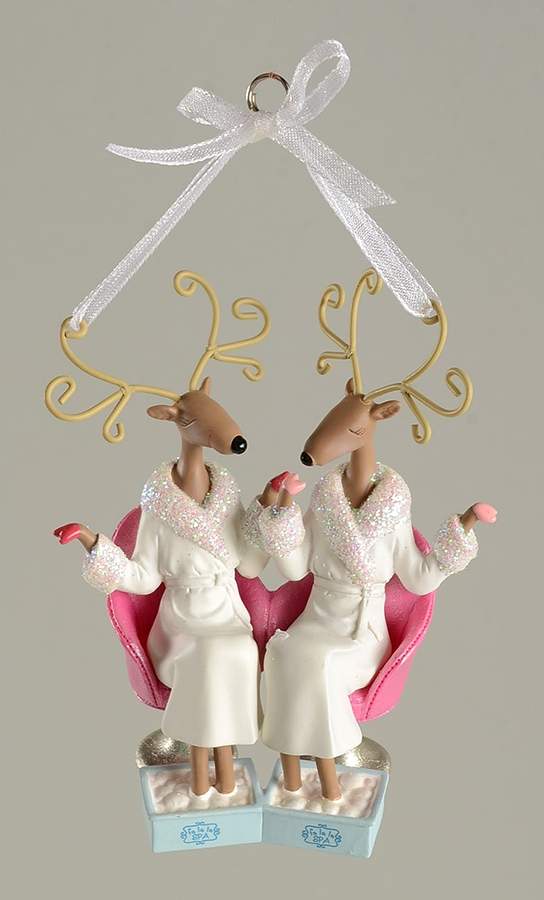 2009 Hallmark Christmas Ornaments Spa-Lendid Friends - Boxed by Hallmark Gold Crown-1