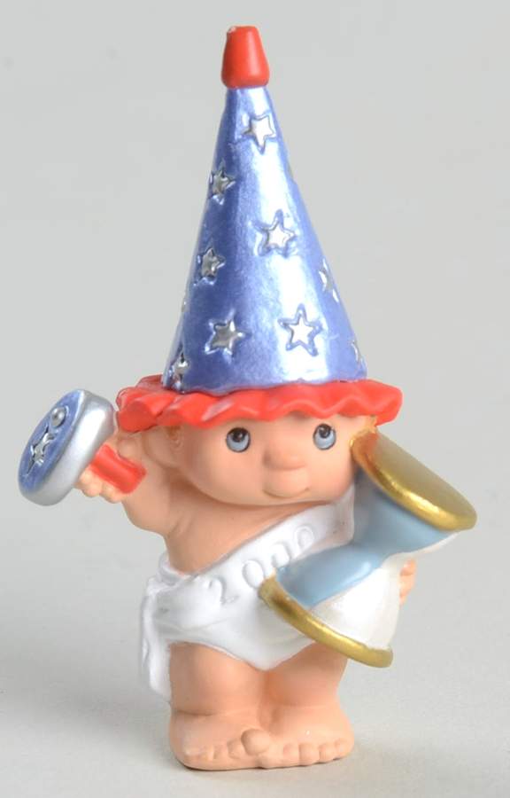 Merry Miniatures Happy Hatters January-Tiny Topper - No Box by Hallmark Gold Crown-1