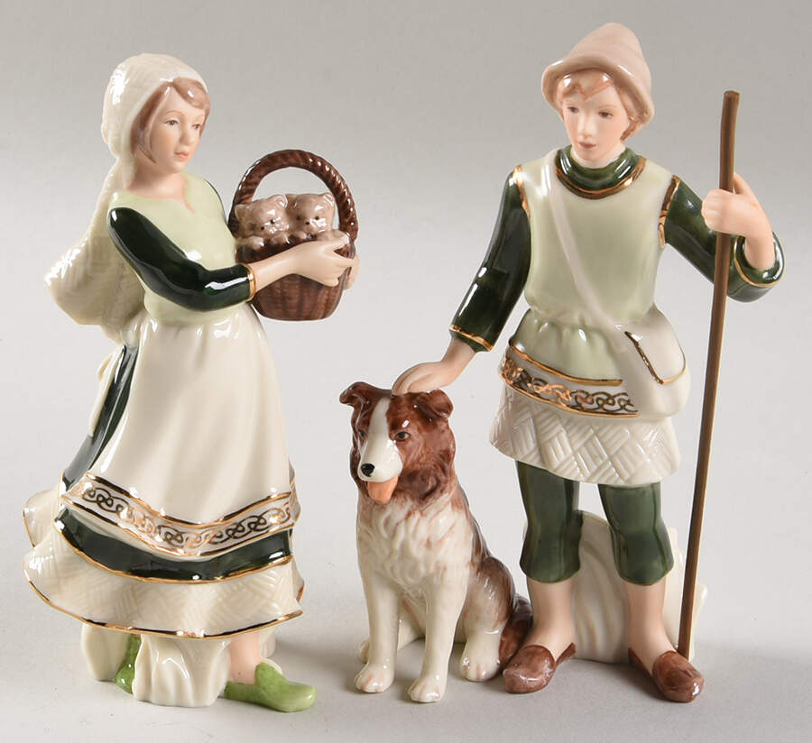Irish Nativity Shepherd's Watch & Gift Of Innocence - No Box by Hawthorne Village-1