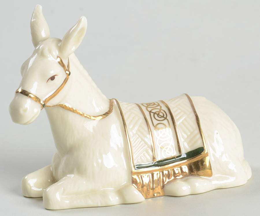 Irish Nativity Seated Donkey Only - No Box by Hawthorne Village-1