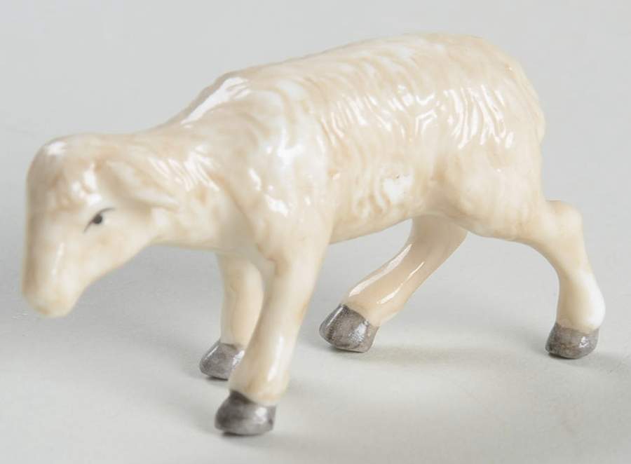 Irish Nativity Lamb Grazing Beige - No Box by Hawthorne Village-1