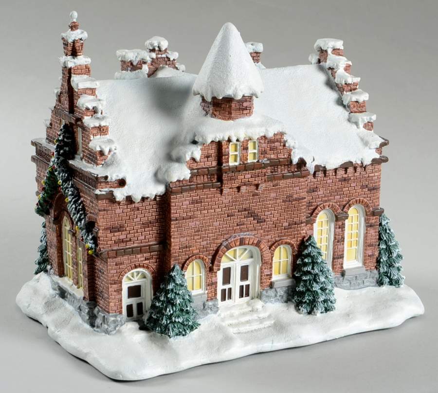 Rockwell's Christmas Village Town Hall - No Box by Hawthorne Village-1