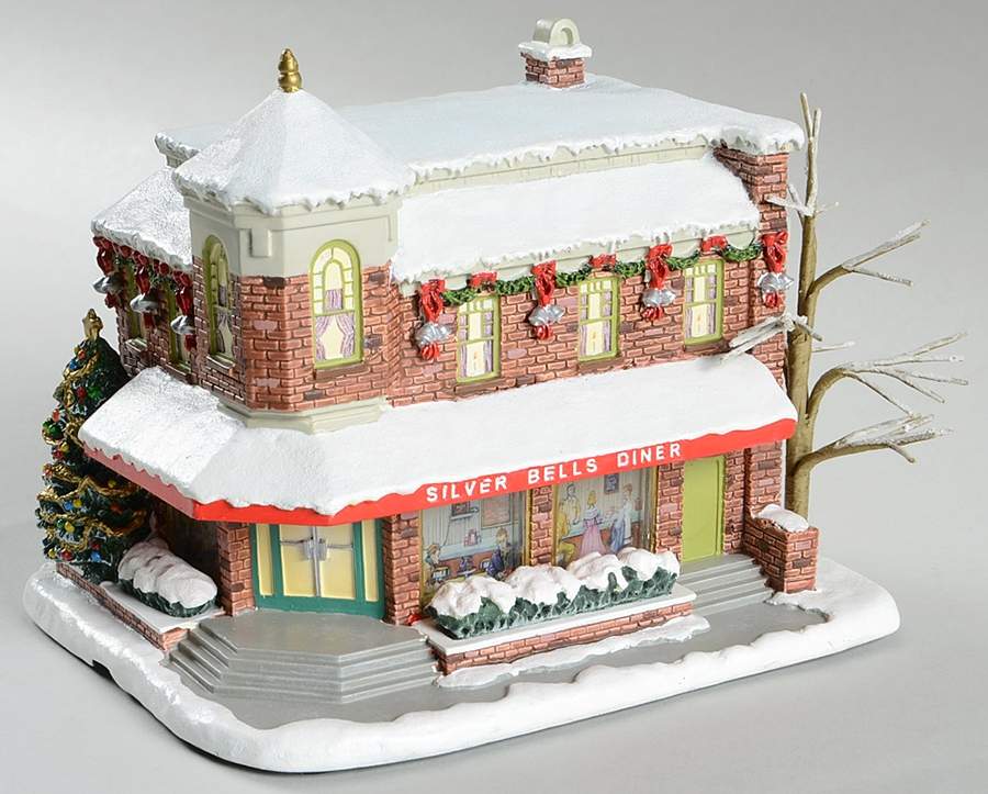 Rockwell's Christmas Village Silver Bells Diner - No Box by Hawthorne Village-1