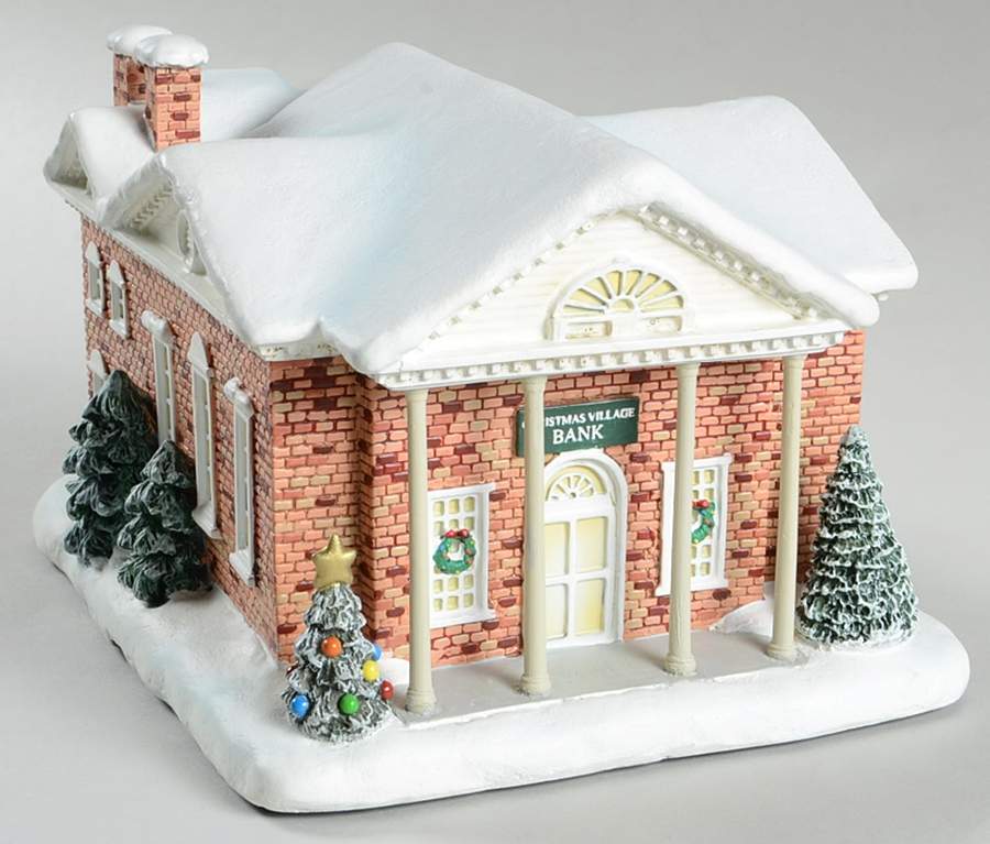 Rockwell's Christmas Village Christmas Village Bank - No Box by Hawthorne Village-1