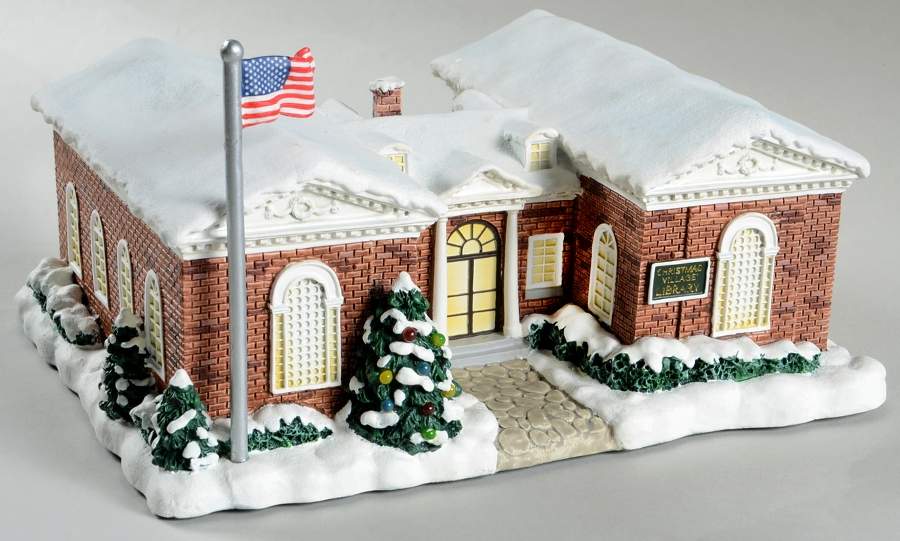 Rockwell's Christmas Village Rockwell Library - No Box by Hawthorne Village-1