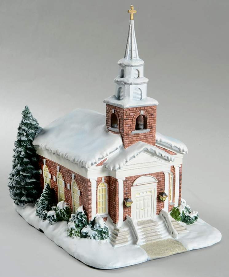 Rockwell's Christmas Village Silent Night Church - No Box by Hawthorne Village-1