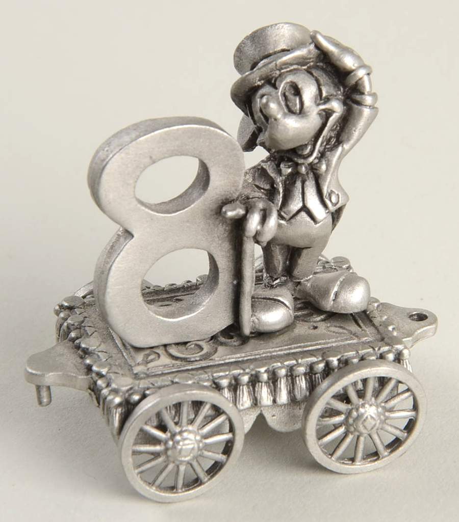 Disney Birthday Express Train-Unpainted Number 8-Gala Premiere Mickey - No Box by Hudson Pewter-1