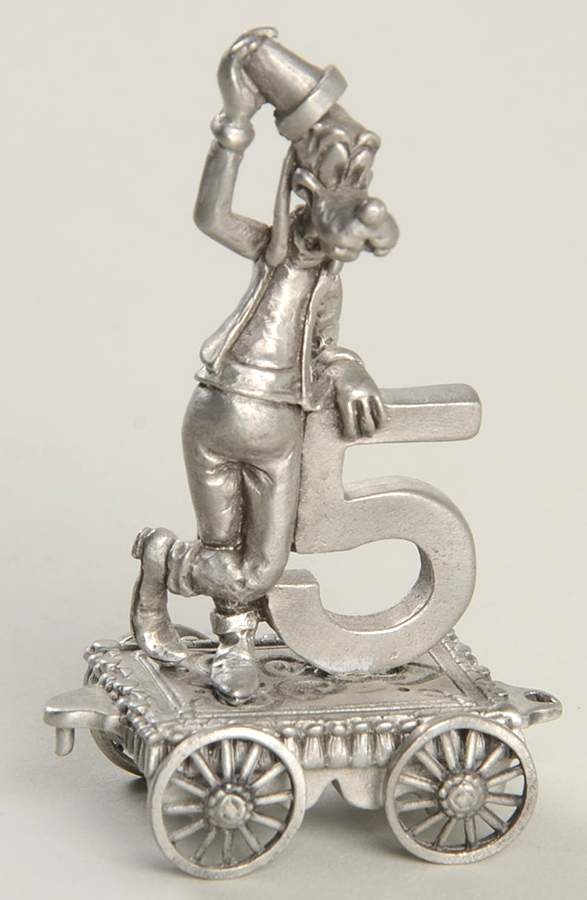 Disney Birthday Express Train-Unpainted Number 5-Goofy - No Box by Hudson Pewter-1
