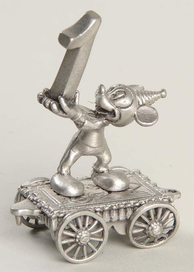 Disney Birthday Express Train-Unpainted Number 1-Mickey - No Box by Hudson Pewter-1