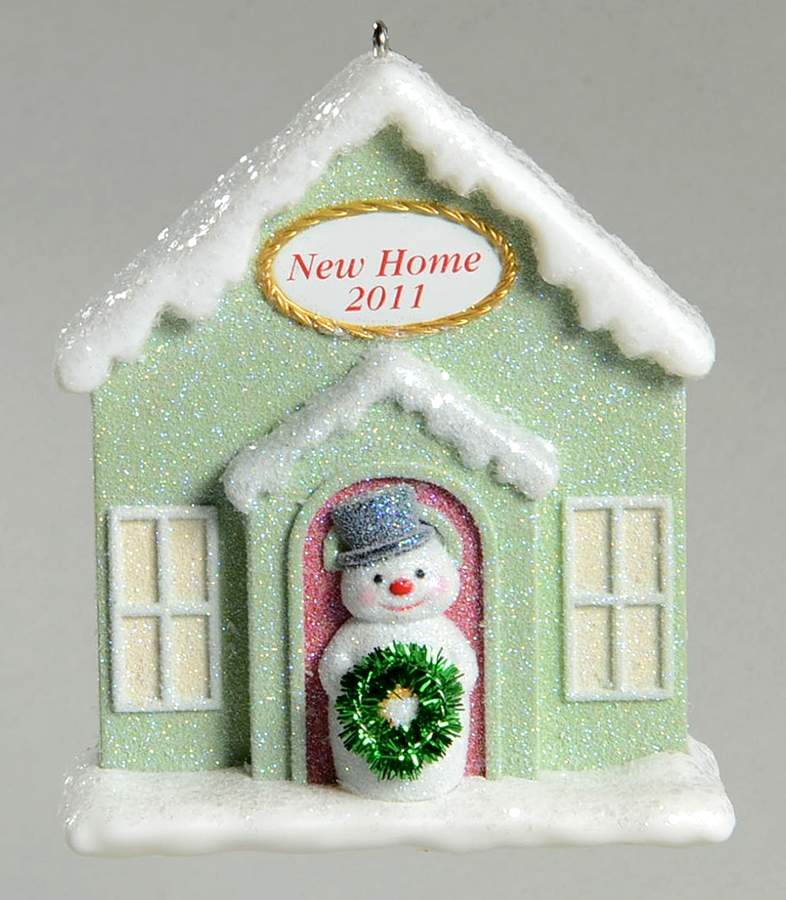 2011 Hallmark Christmas Ornaments New Home  - Boxed by Hallmark Gold Crown-1