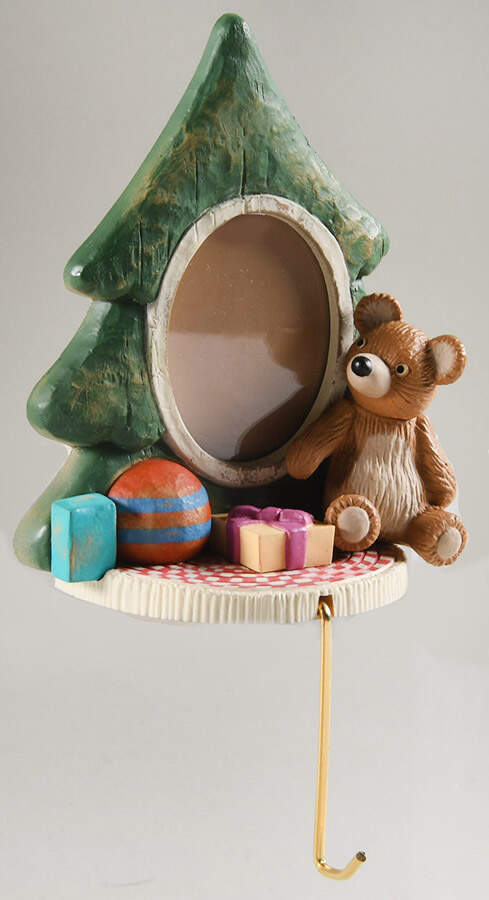 Stocking Hangers Christmas Photoholder Stuff Full Goodies - Boxed by Hallmark Gold Crown-1