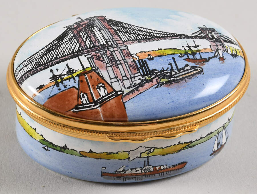 Tiffany & Co Boxes Brooklyn Bridge 1883-1983 - Boxed by Halcyon Days-1