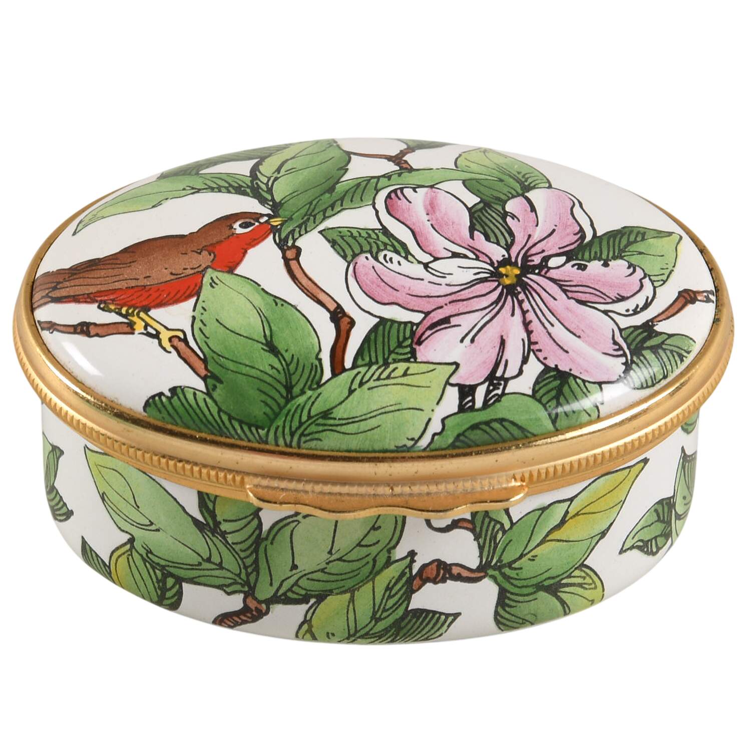 Tiffany & Co Boxes Bird & Flower Oval Box - No Box by Halcyon Days-1