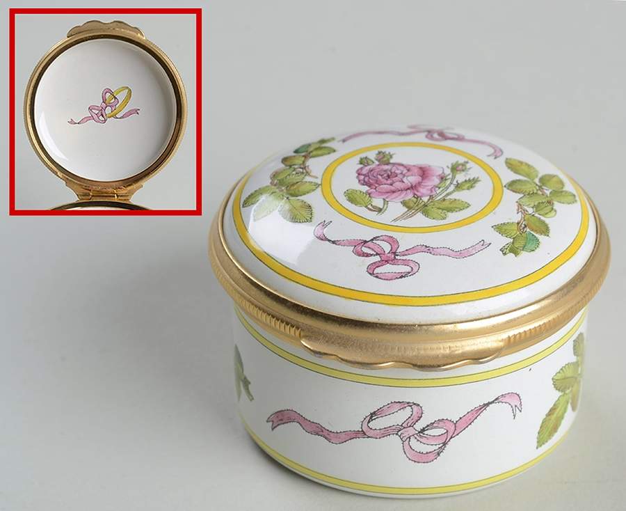 Tiffany & Co Boxes Pink Rose And Pink Ribbon - Boxed by Halcyon Days-1
