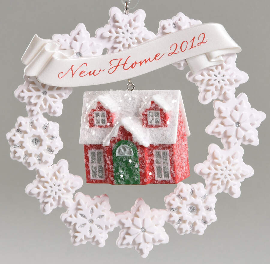 2012 Hallmark Christmas Ornaments New Home - Boxed by Hallmark Gold Crown-1