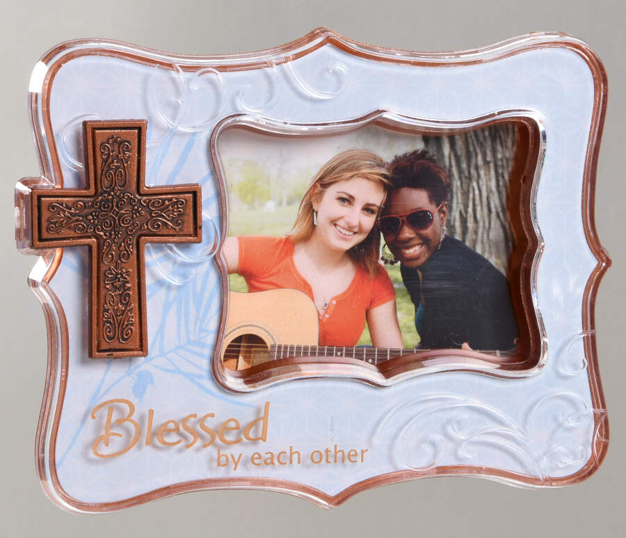 2012 Hallmark Christmas Ornaments Blessed By Each Other-Photo - Boxed by Hallmark Gold Crown-1
