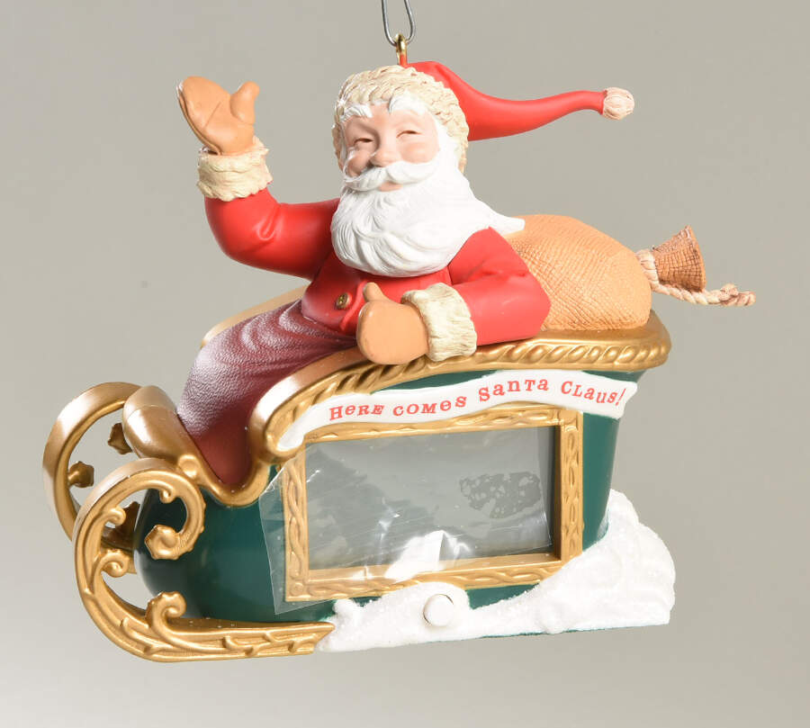 2012 Hallmark Christmas Ornaments Countdown To Christmas-Music/Clock - Boxed by Hallmark Gold Crown-1