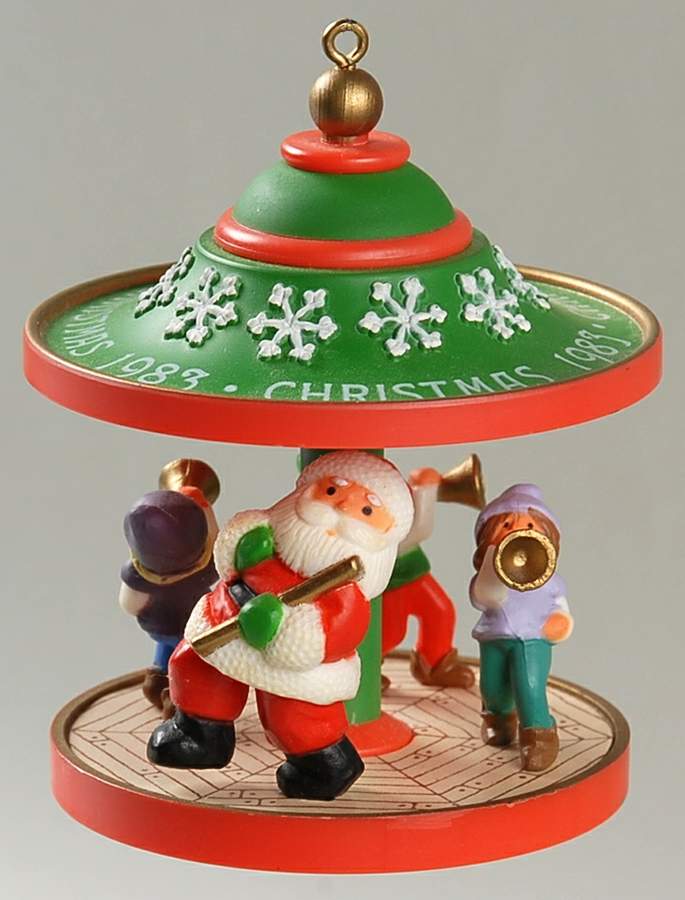 Carousel 1983-Santa & Friends - Boxed by Hallmark Gold Crown-1